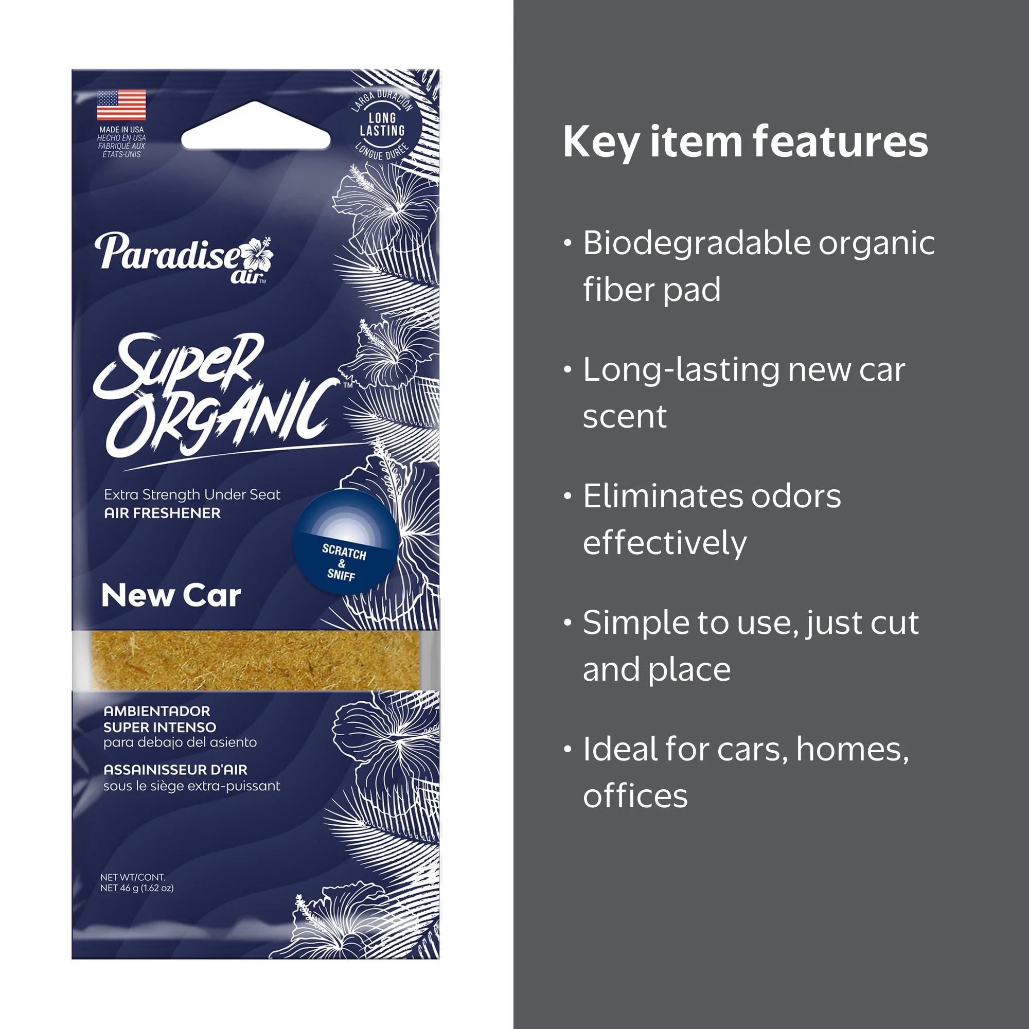 Paradise Air Super Organic Extra Strength Air Freshener, Under the