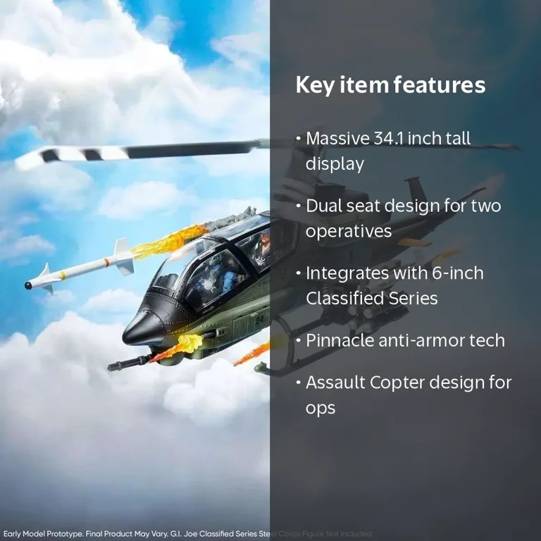 GI Joe Classified Series Assault Copter Dragonfly (XH-1) - Walmart.com