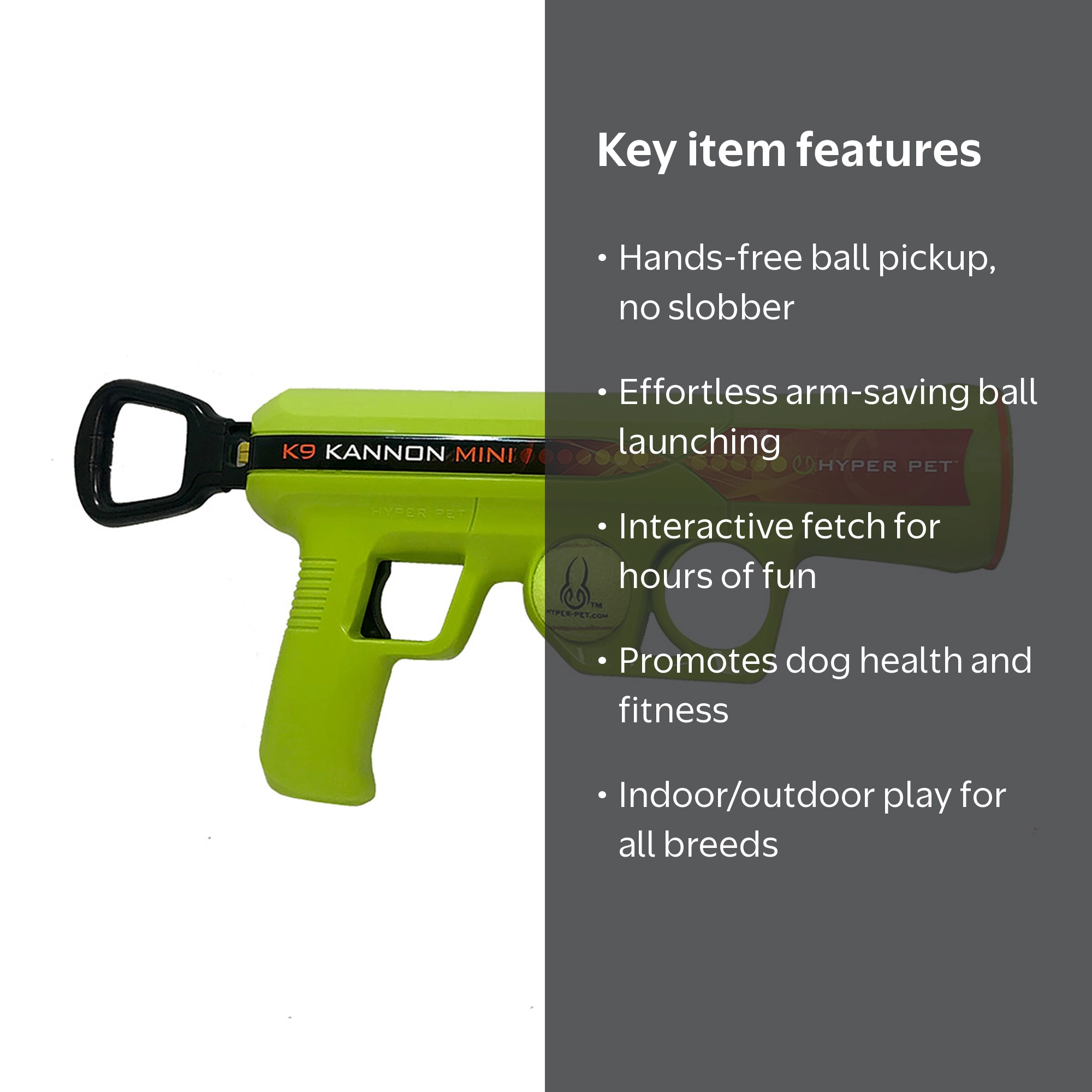 Hyper Pet K9 Kannon K2 Dog Toy Mini Tennis Ball Launcher
