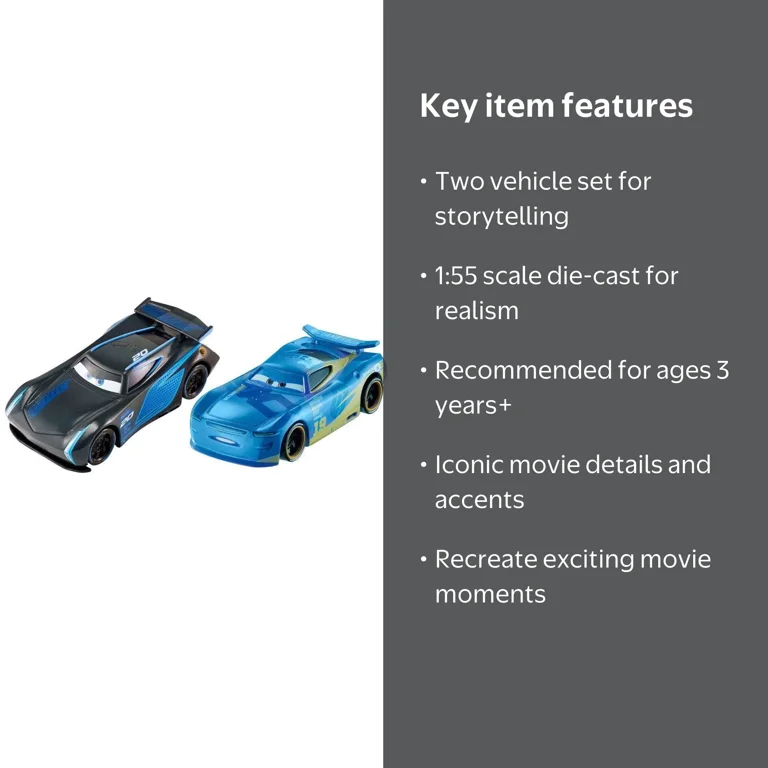 Disney Pixar Cars 3 Jackson Storm & Danny Swervez Die-Cast Car