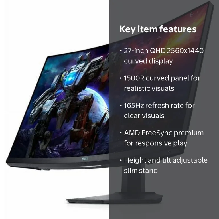 Dell 曲面ゲーミングモニター S2722DGM Dell, Gaming Monitor