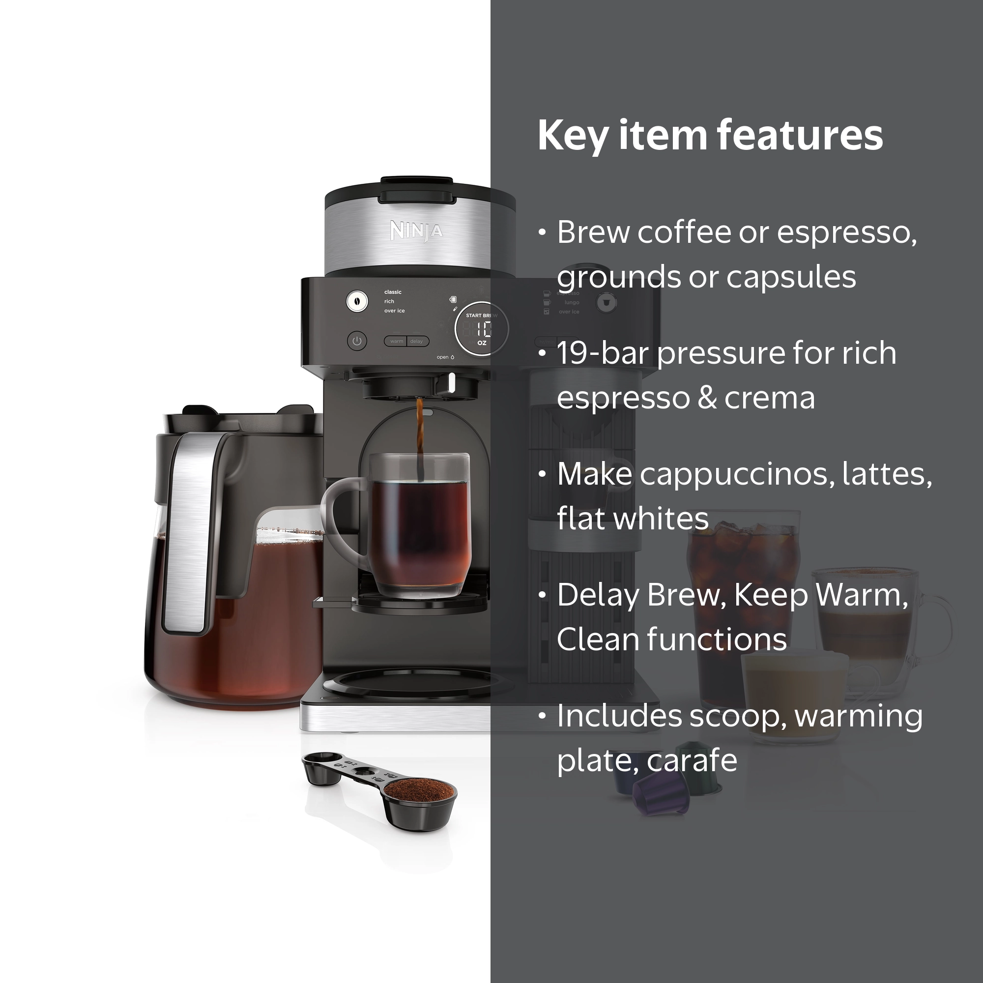 Free Shipping! Ninja Espresso and Coffee Barista System, Single
