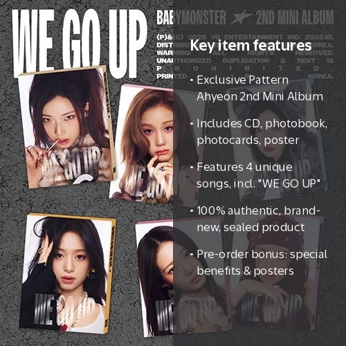 BABYMONSTER - [WE GO UP] 2ND MINI ALBUM PATTERN AHYEON Version