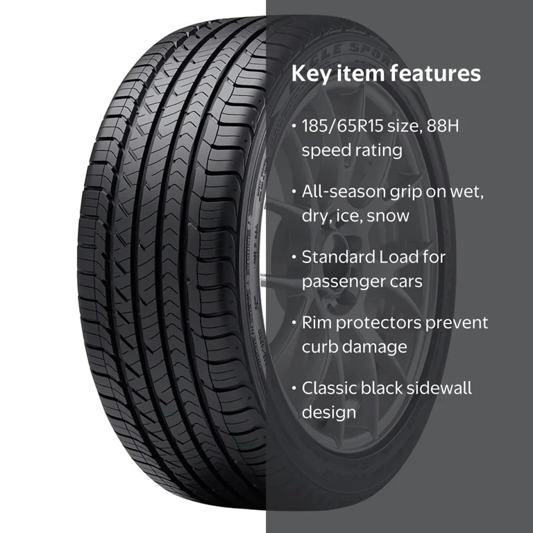Goodyear Eagle Sport All-Season Passenger Tire, 185/65R15 88H