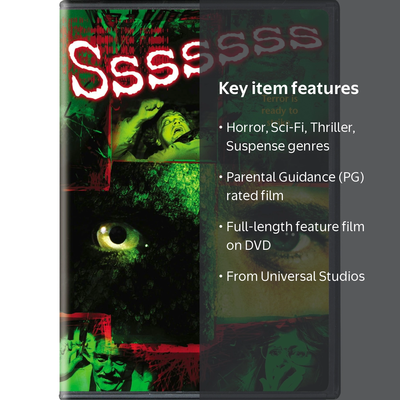2017 S/S リパッケージ盤　CD＋DVD Universal Studios, DVD, Sssssss, Horror Science Fiction Thriller