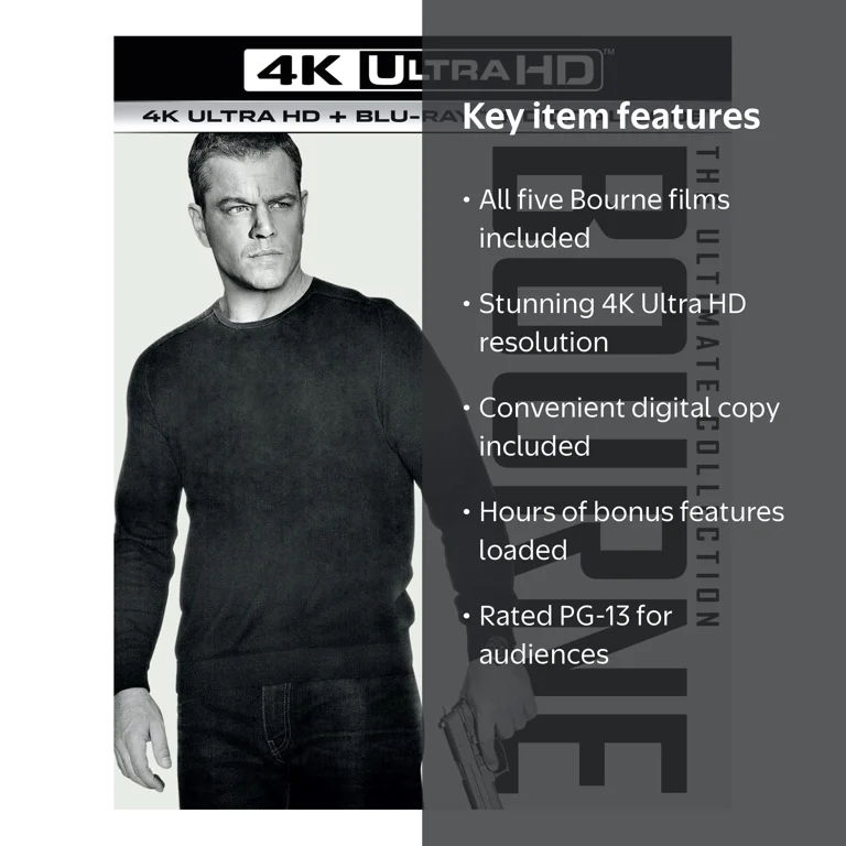 Bourne Ultimate Collection (4K Ultra HD + BluRay + Digital Copy