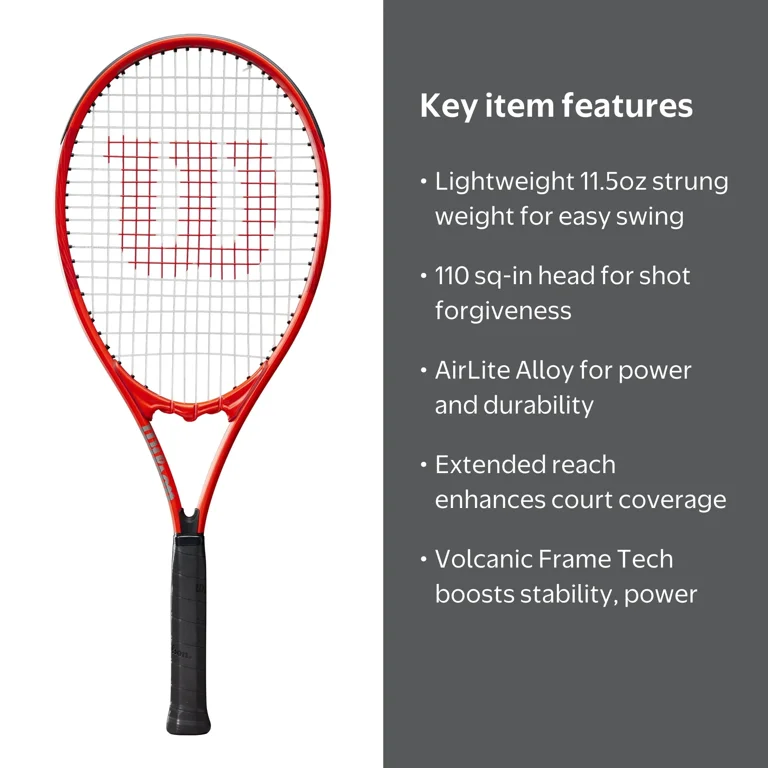 Wilson Pro Staff Precision XL 110 Adult Tennis Racket, Grip Size 3