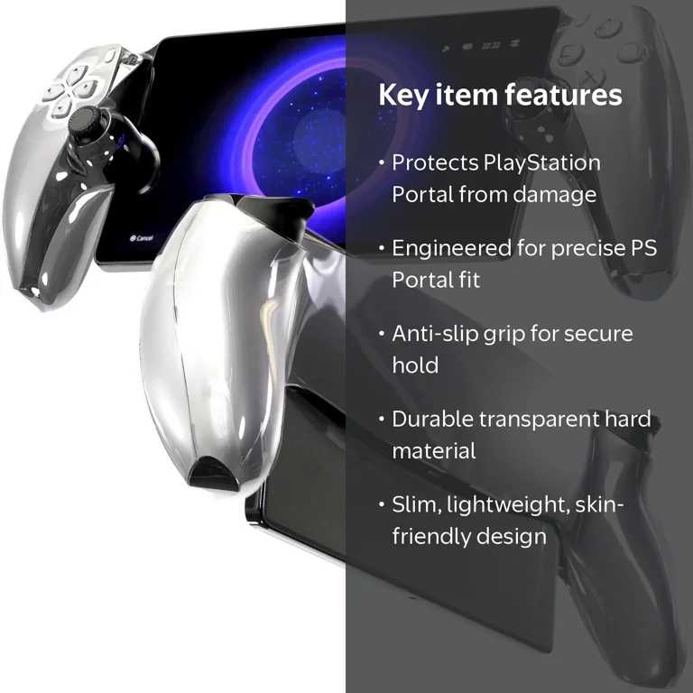 PS5 Portal Clear Hard Case for PlayStation Portal 2023 - Slim and