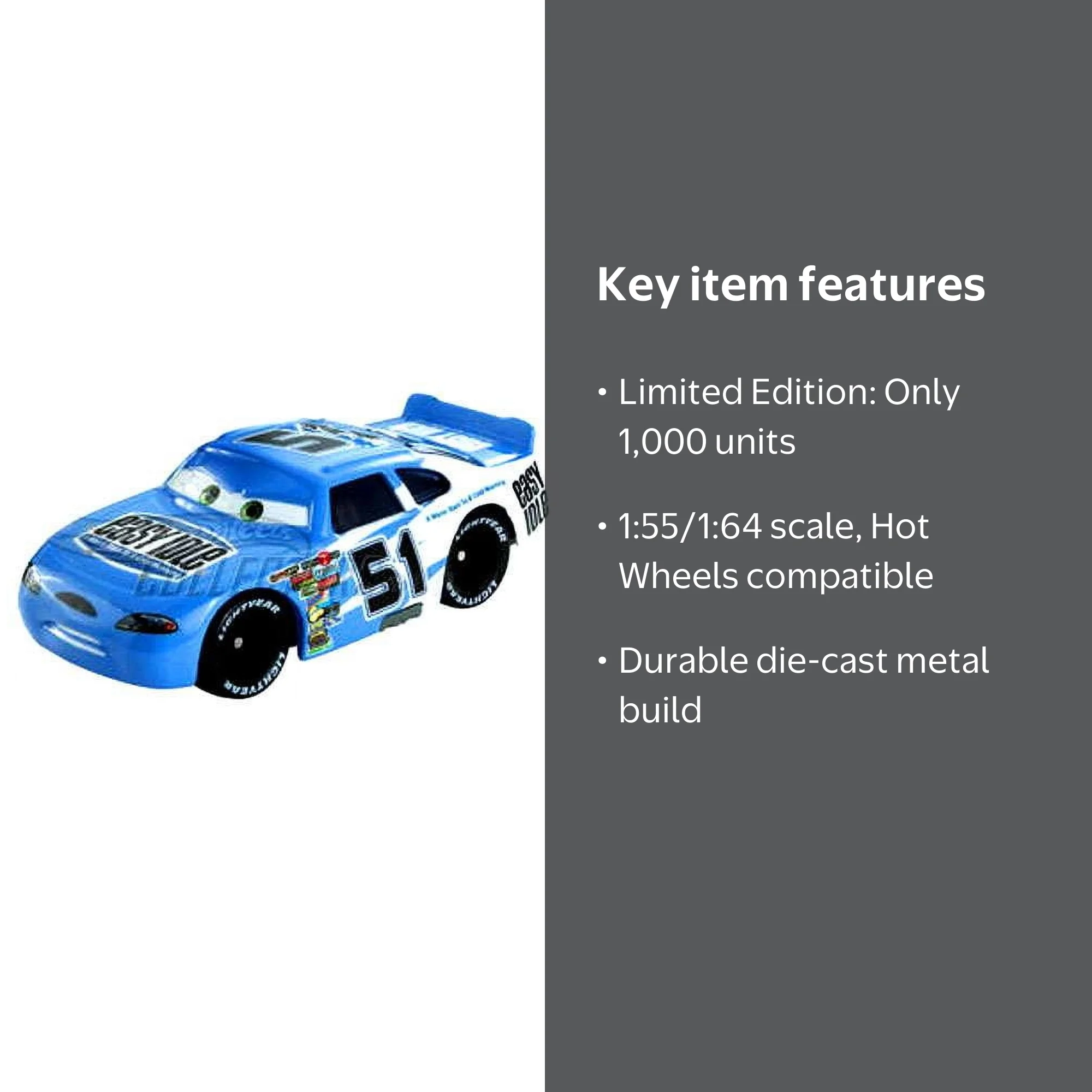 Disney Cars Speedway of the South No. 51 Easy Idle Diecast Car