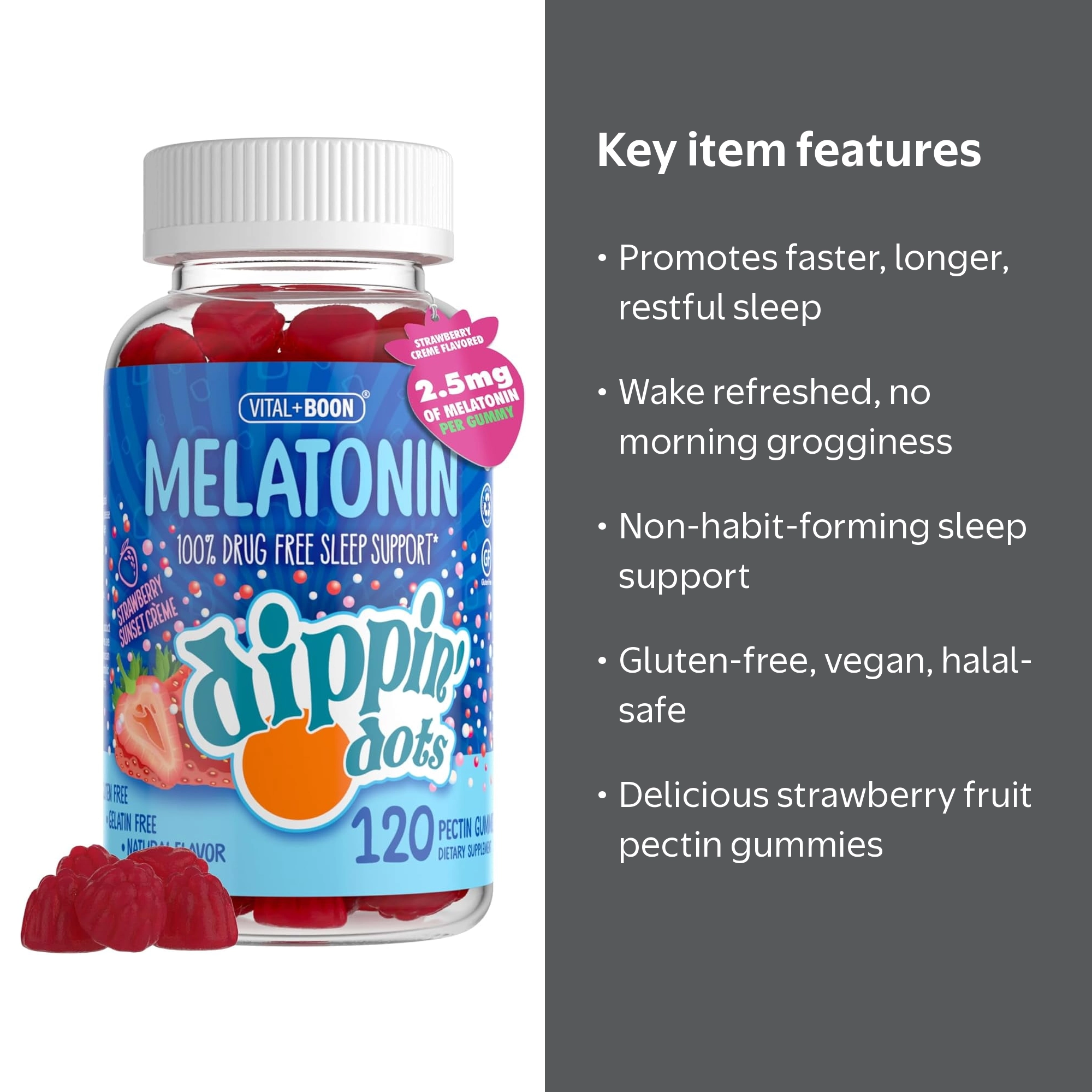 dsip & melatonin for sale Source Naturals Natural Orange Sublingual Liquid, 4 fl oz Dippin' Dots Melatonin 2.5mg Sleep