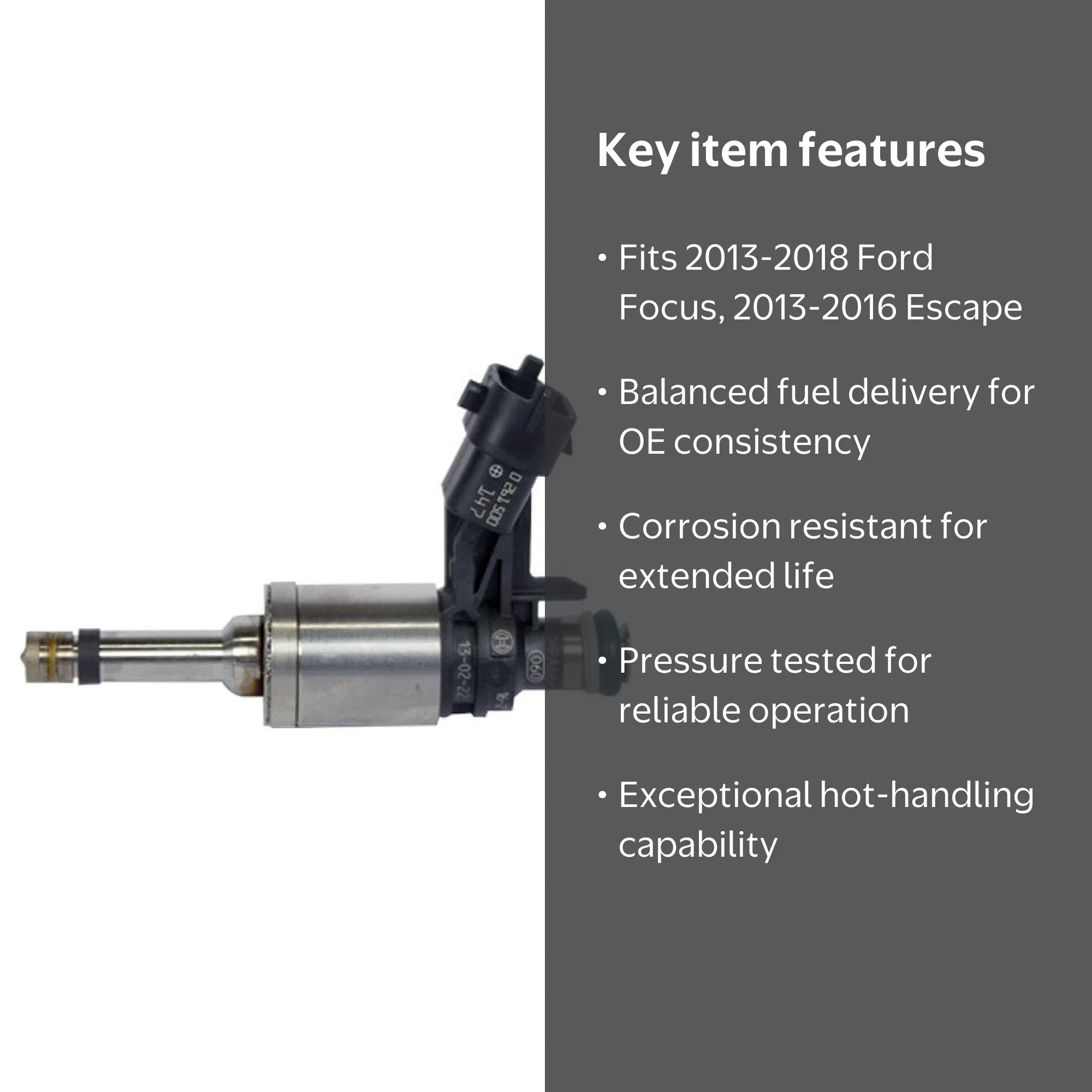 Motorcraft Fuel Injector CM-5212 Fits select: 2013-2018 FORD FOCUS