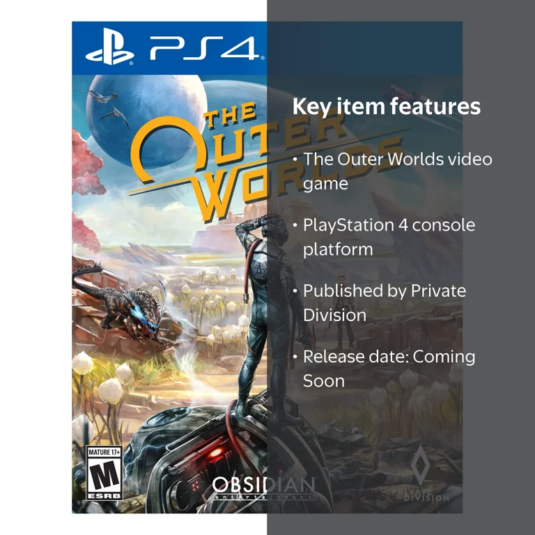 Private Division, Video Game, The Outer Worlds, PS4 - Walmart.com
