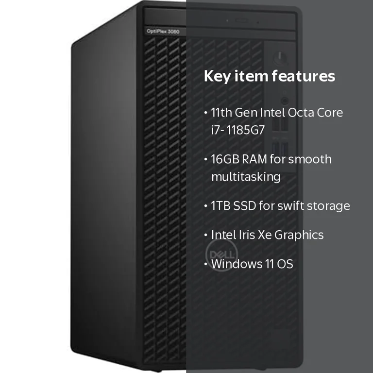 Restored Windows 11 Dell Tower Computer | Octa-Core i7 11th gen