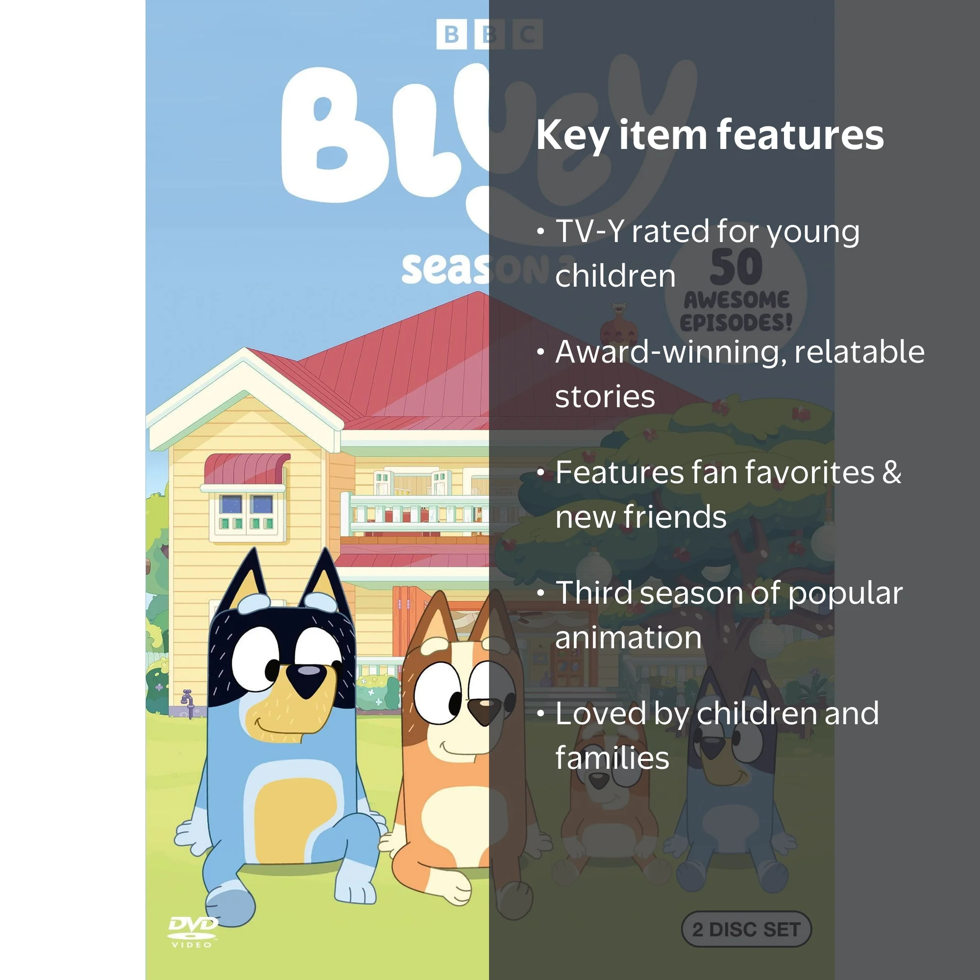 SDS, DVD, Bluey: Season 3, Multi-Award-Winning Pre-School
