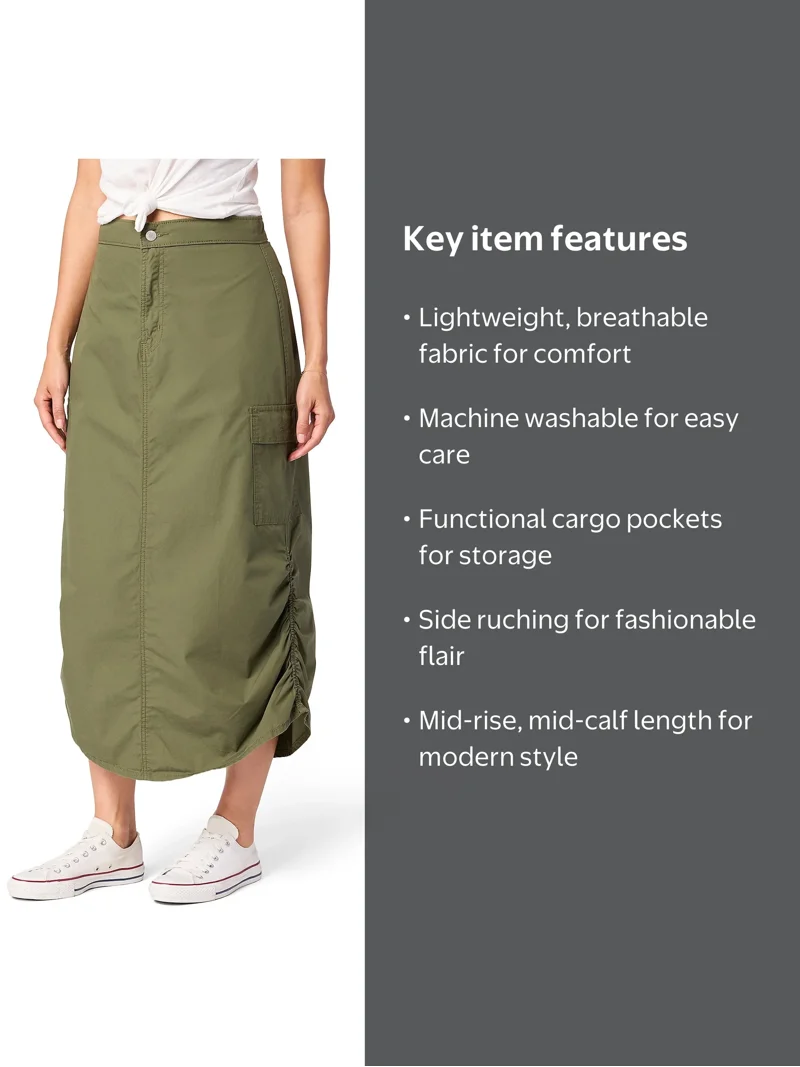 Levi Strauss Signature Women's Parachute Cargo Skirt, Sizes XS-XL