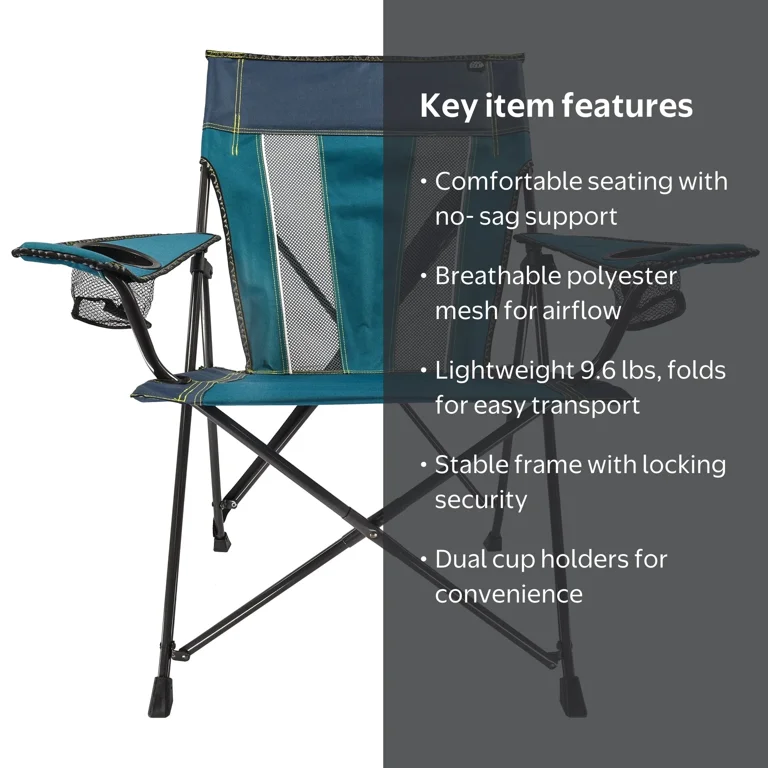 Equip Comfort Click Chair, Foldable Outdoor Seating with Mesh Back
