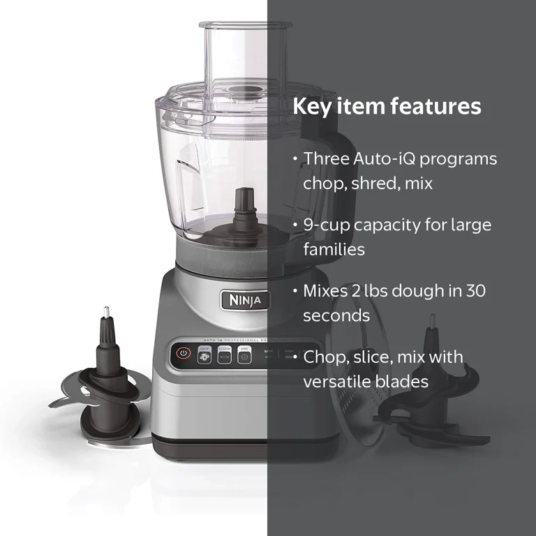 Restored Ninja Professional Plus Refurbished 9 Cup Food Processor