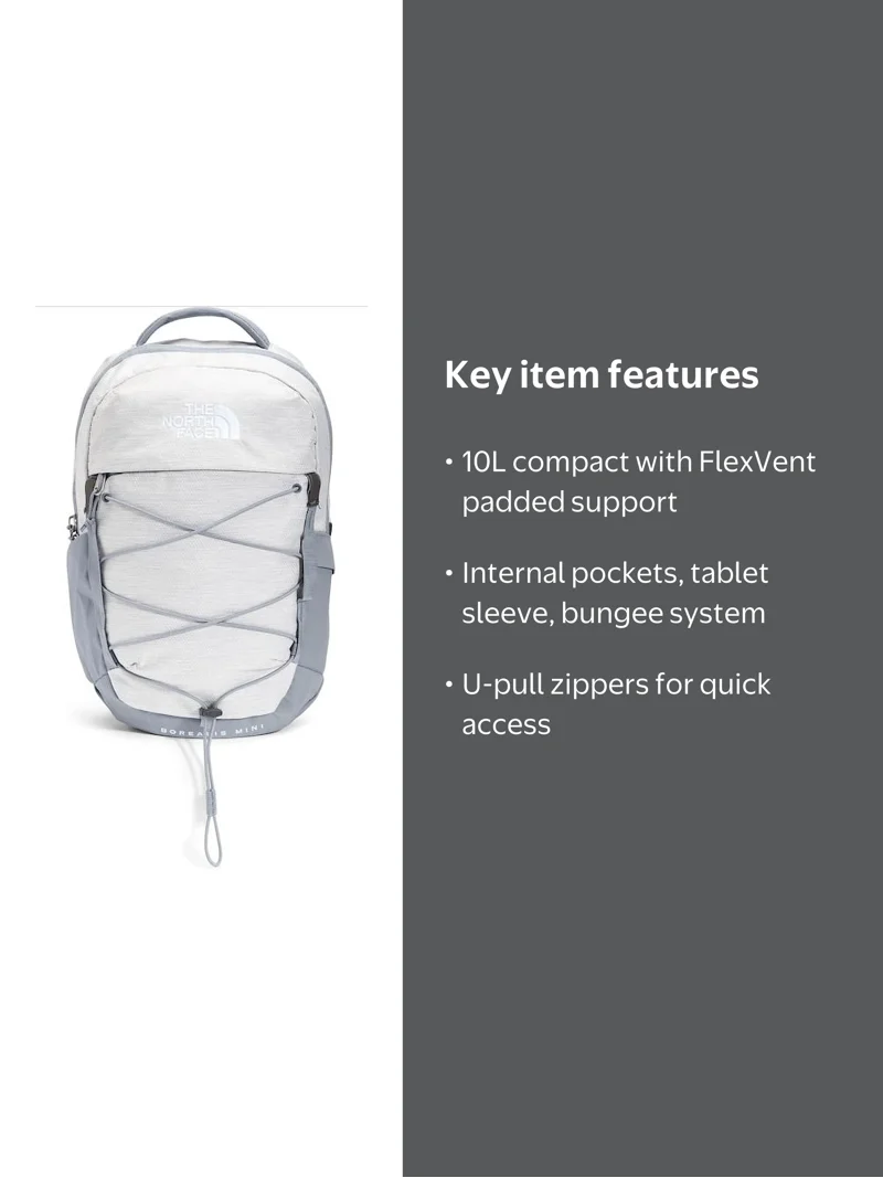 north face backpack with 2 main pockets The Borealis Commuter Laptop - Water Repellent, Laptop Sleeve, Large Compartment, TNF Black U Borealis Patch/TNF White, One Size two side pockets provide convenient space for your water bottles when you need hydration most The North Face Women's Mini