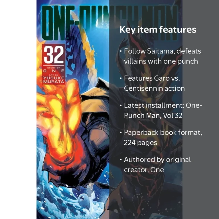 One-Punch Man, Vol. 32, Book 32, (Paperback) - Manga Graphic Novel
