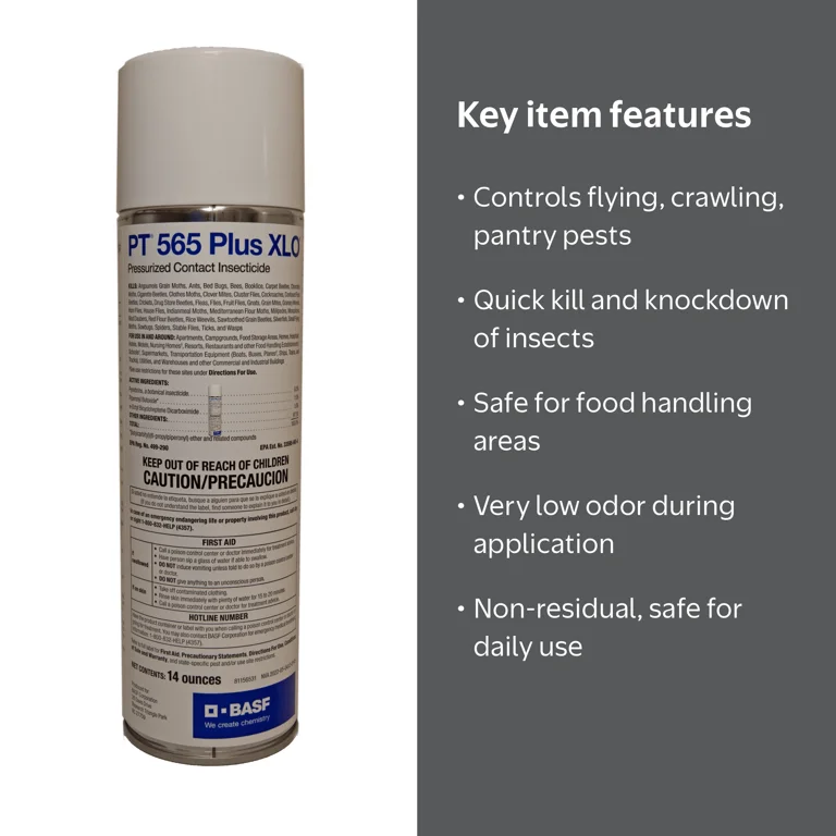 BASF PT 565 Plus XLO Pressurized Contact Insecticide, 14 oz Can