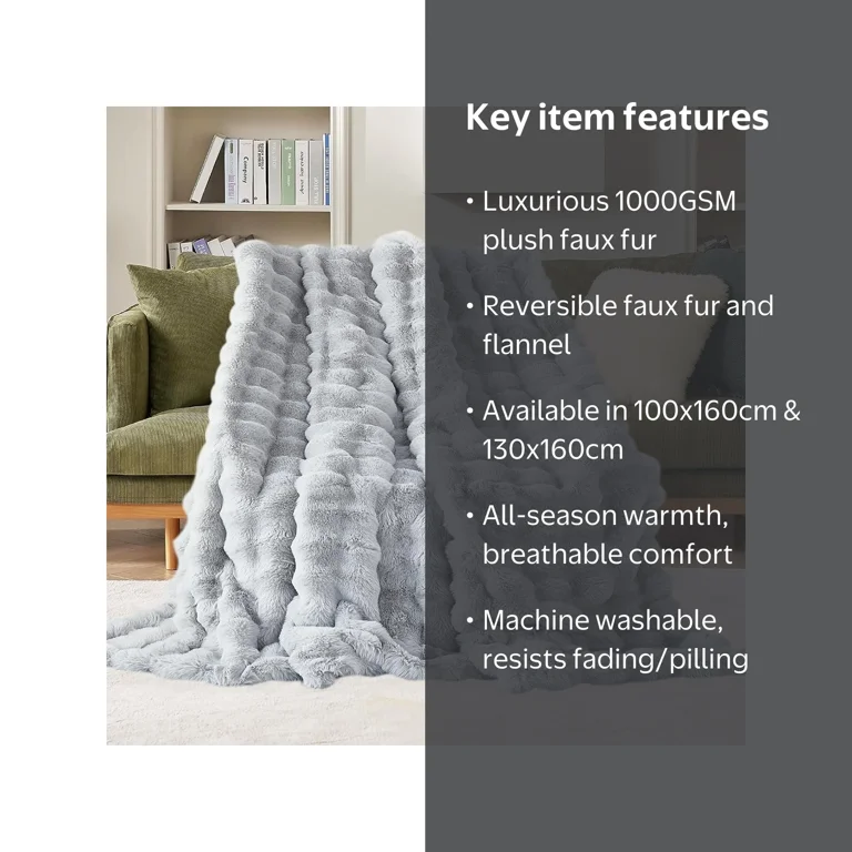 CJCY Plush Fleece Blanket, Soft Warm Throws for Couch or Bed