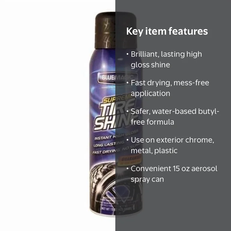 blue shine tire dressing Magic 680-06 15 Oz. Shine, Aerosol super blue liquid gun blue making the application process Pattern Format:Print Come In All Styles SCHL005774_B