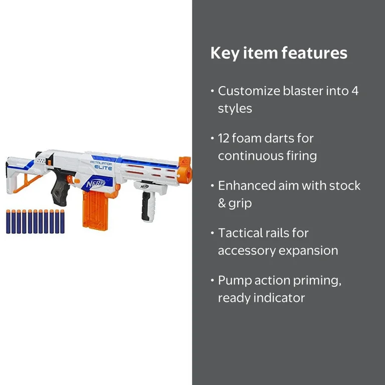 Nerf N-Strike Elite Retaliator Dart Blaster with 12-Dart Clip
