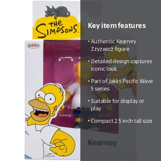 新品未開封 The Simpsons KEARNEY 小学校 The Simpsons Wave 5 Kearney Zzyzwicz Mini Figure, 2.5 inches