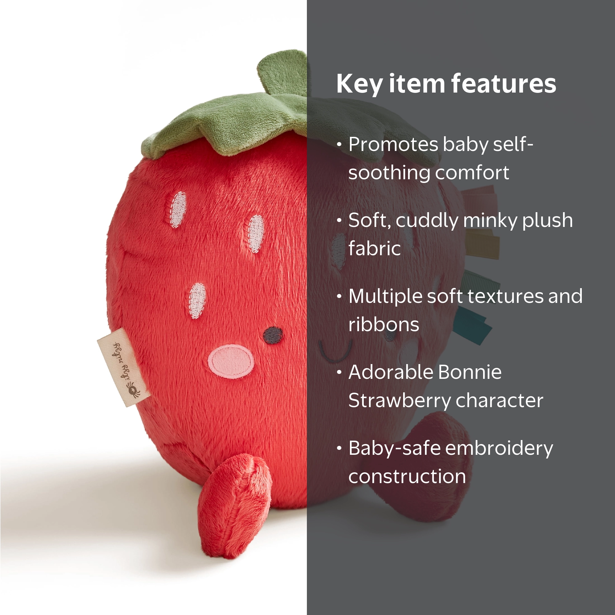 Itzy Ritzy Sweetie Snuggles Plush Strawberry, Bonnie the