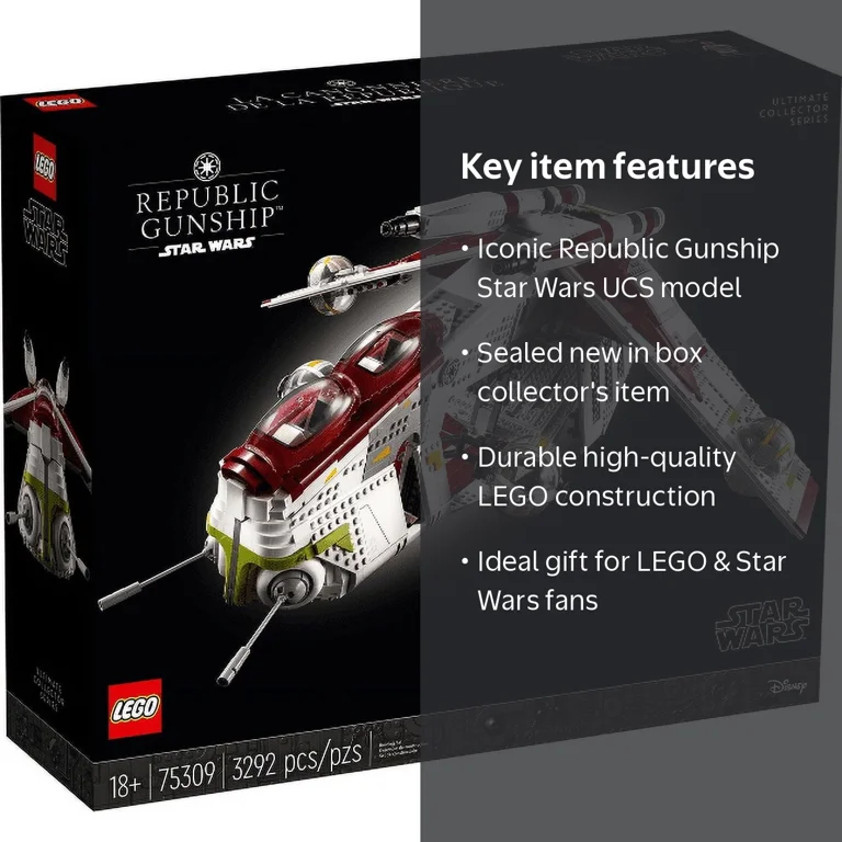 Free Shipping! LEGO Sealed New in Box Star Wars UCS - Republic