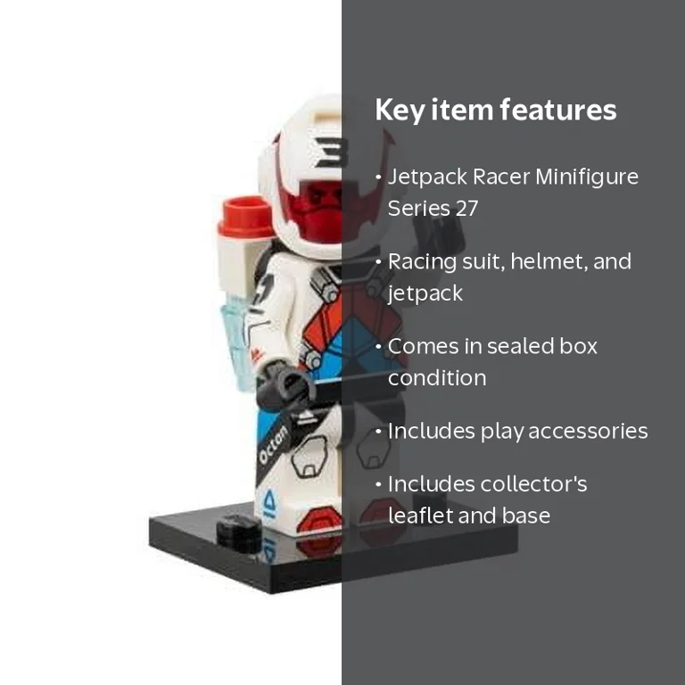 ショーーンページ LEGO Minifigure Series 27 - Jetpack Racer (71048) SEALED - Walmart.com
