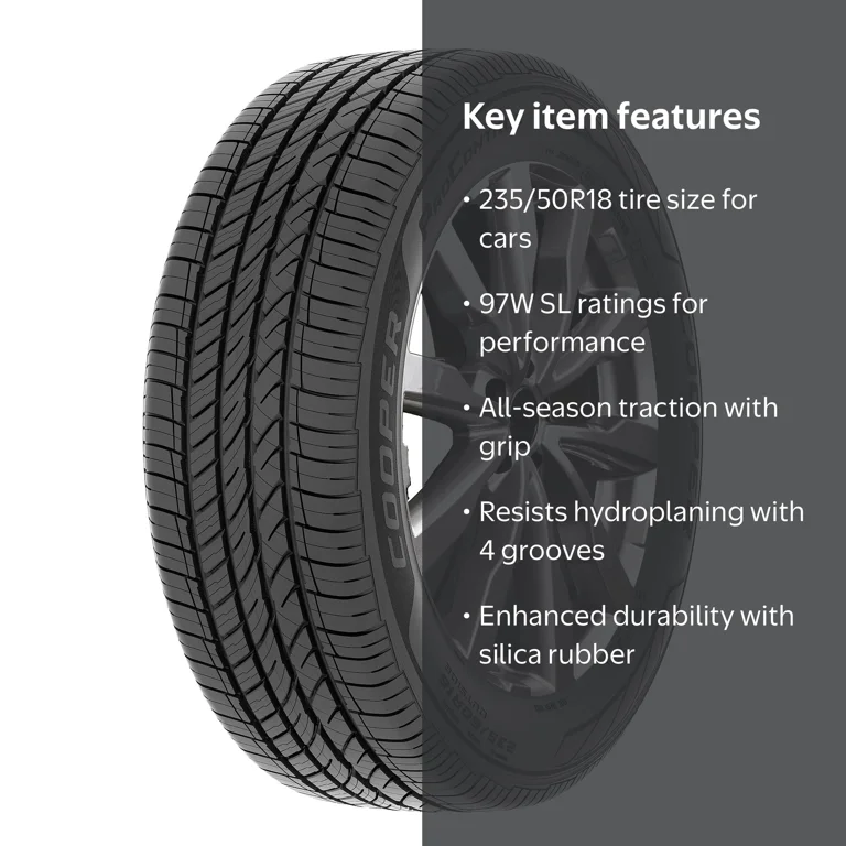 Cooper ProControl All-Season Passenger Tire, 235/50R18 97W