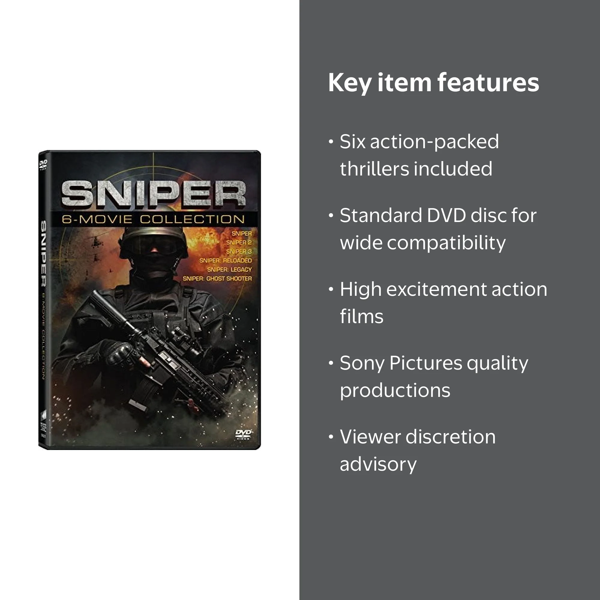 Sony Pictures Sniper: 6-Movie Collection - Action Set of Assassins