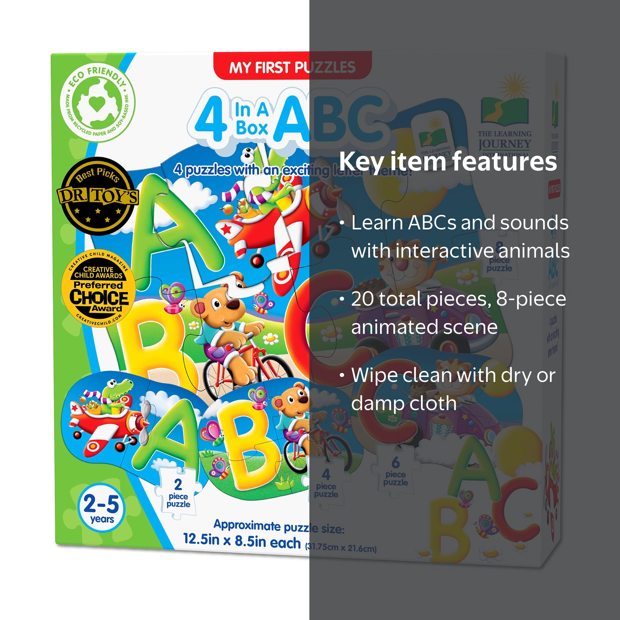 The Learning Journey My First Puzzles - 4 In A Box - ABC: 20 Pcs