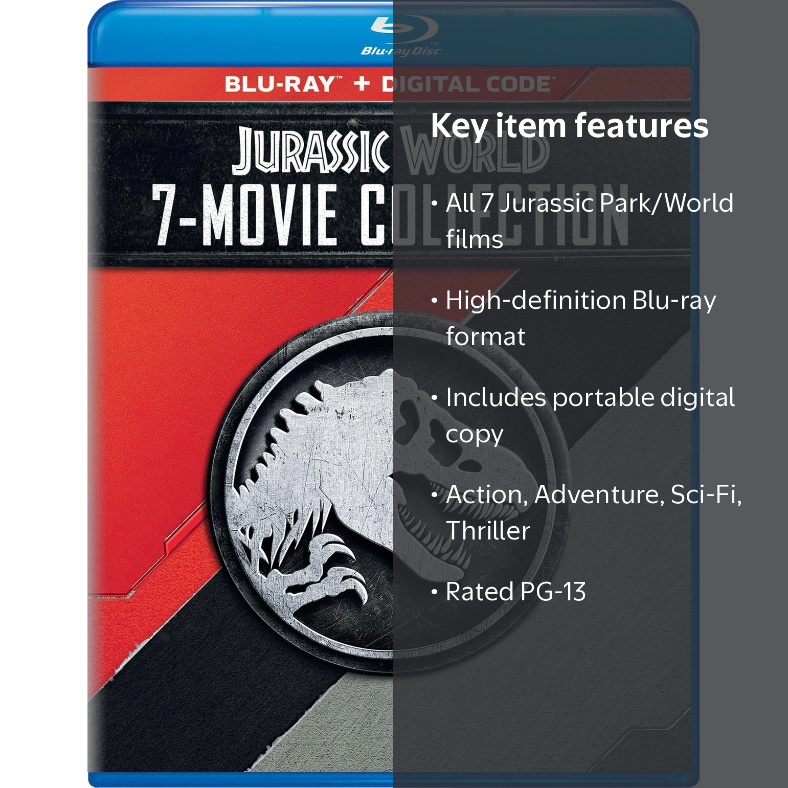 SDS, Jurassic World 7-Movie Collection, Blu-ray, Digital Copy