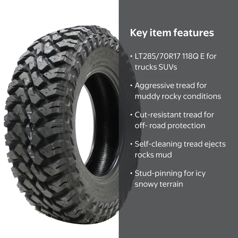 Maxxis MT-764 Buckshot Mudder II Mud Terrain LT285/70R17 118Q E Maxxis MT-764 Buckshot Mudder II Mud Terrain LT285/70R17 118Q E