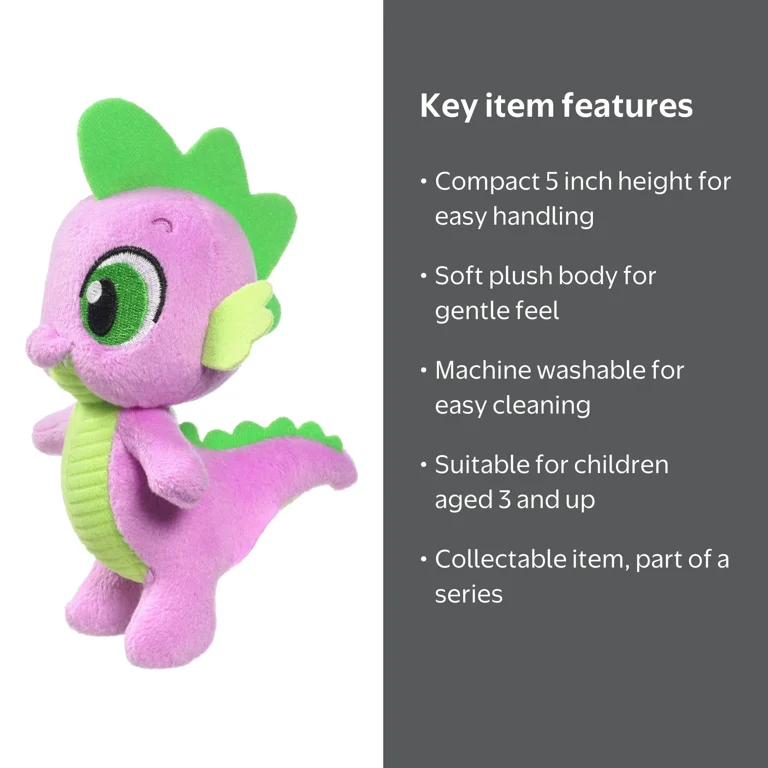 My Little Pony Friendship Magic - Small Stuffed Animal Toy, Spike