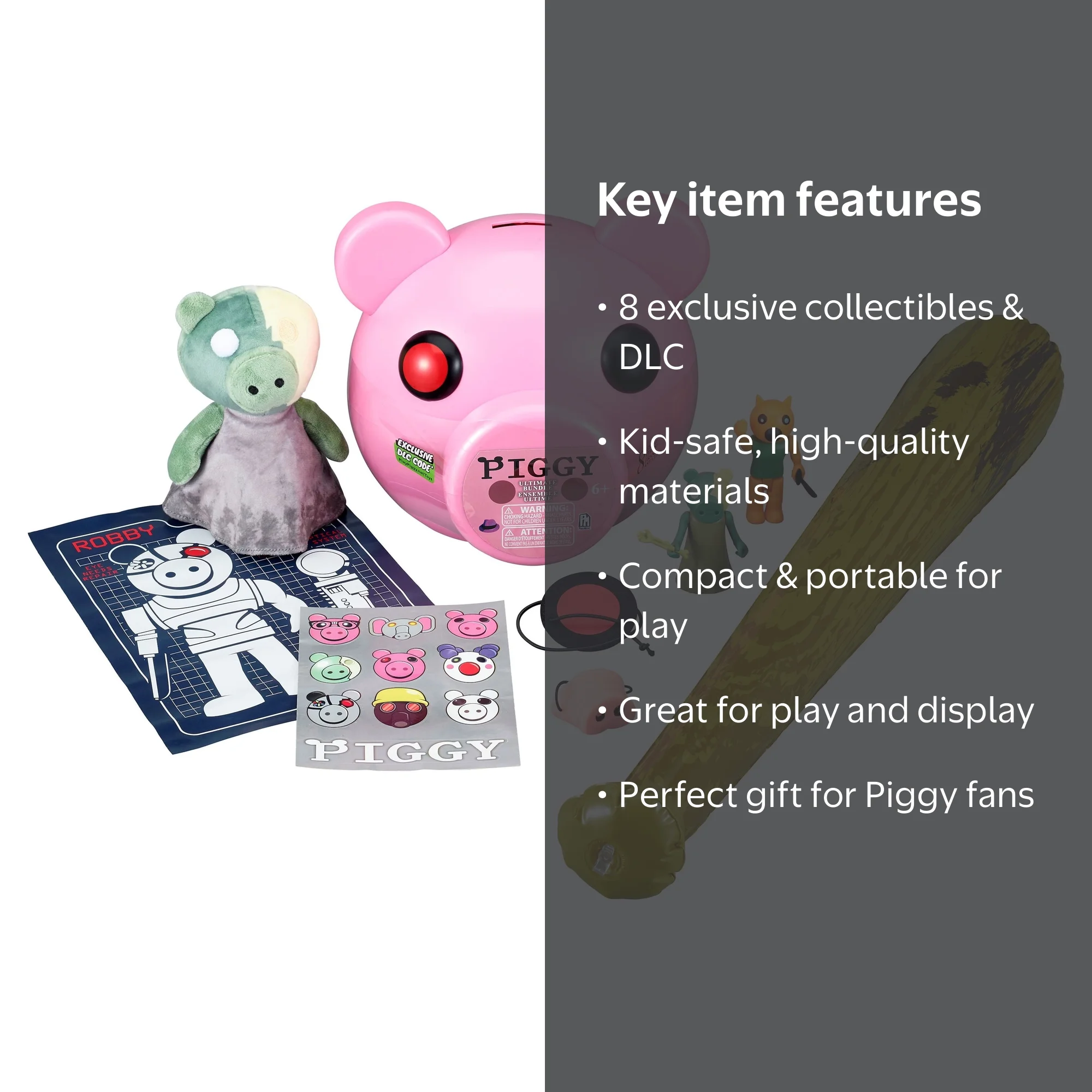 PIGGY Action Figure Collectible Toy - Piggy Head Bundle (Series 1