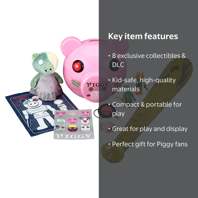 PIGGY Action Figure Collectible Toy - Piggy Head Bundle (Series 1