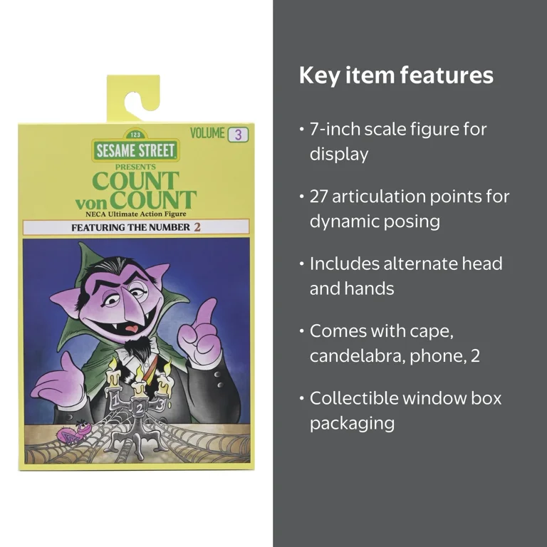 NECA Sesame Street Ultimate The Count 7