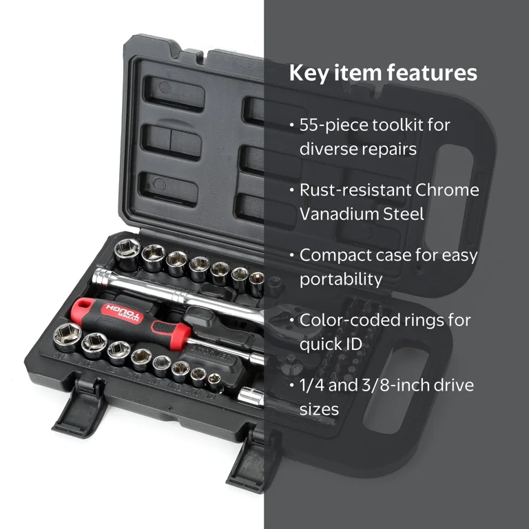 HG 他SET Hyper Tough 55-Piece Auto Repair Socket Set - Walmart.com
