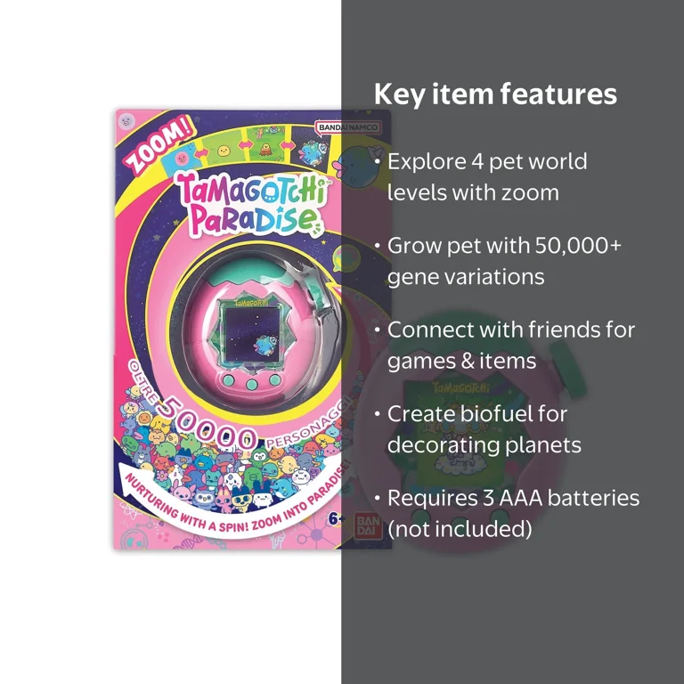 Bandai Tamagotchi Paradise Digital Pet Pink Land Shell - Walmart.com