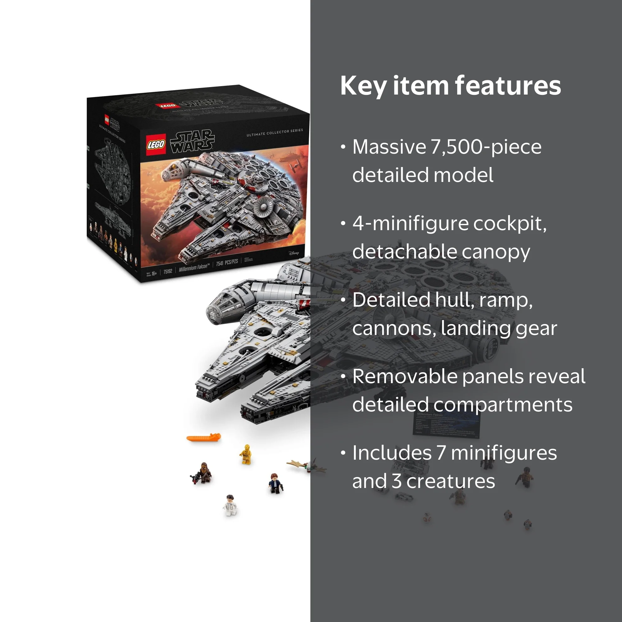 LEGO, Building Set, Millennium Falcon 75192, Movie Collectible