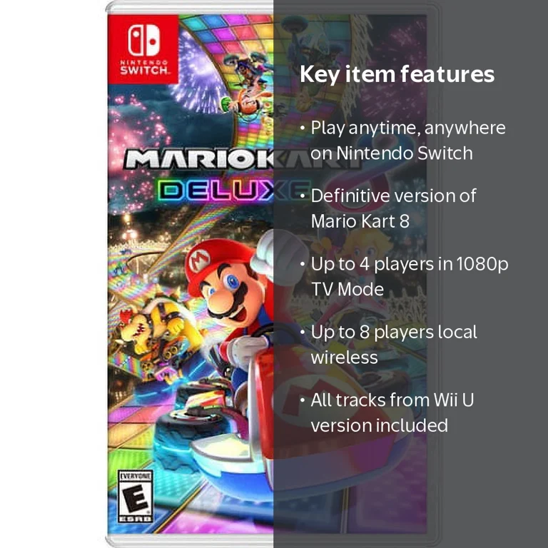 Nintendo Switch + マリオカート8 Nintendo, Mario Kart 8 Deluxe racing video game, Nintendo Switch