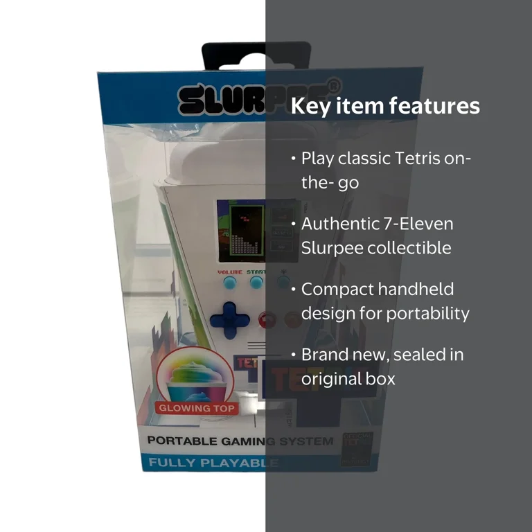 Slurpee + TETRIS Handheld Game Device 7-Eleven 7-11 New-in-box