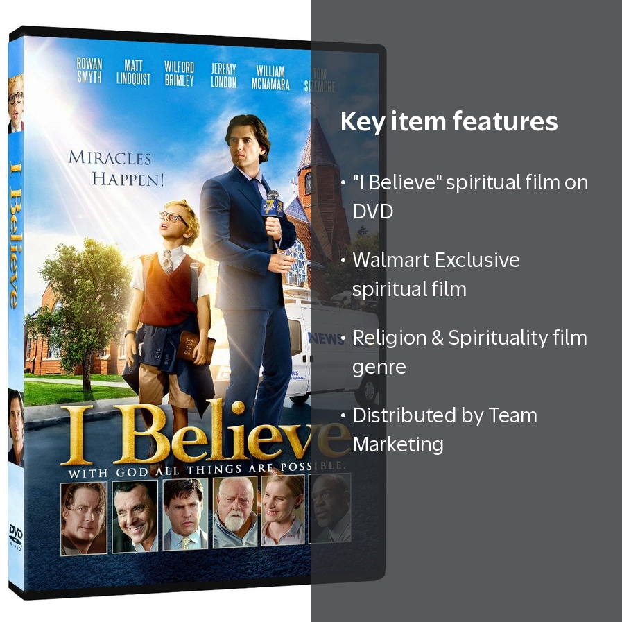 超新星 DVD ” I believe ” I Believe (DVD) (Walmart Exclusive), Team Marketing, Religion