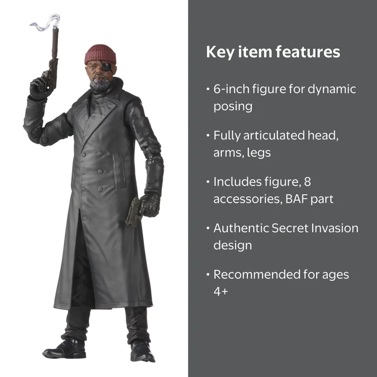 未開封 ニック・フューリー Walmart限定 MCU マーベル ハズブロ The Avengers, Action Figure, Nick Fury 6‚Äù, Marvel Legends Series