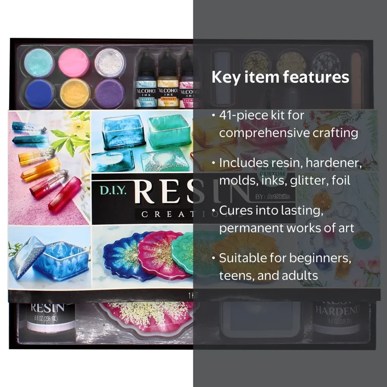 ArtSkills Beginner's DIY Resin Kit for Adults, Casting, Making Art