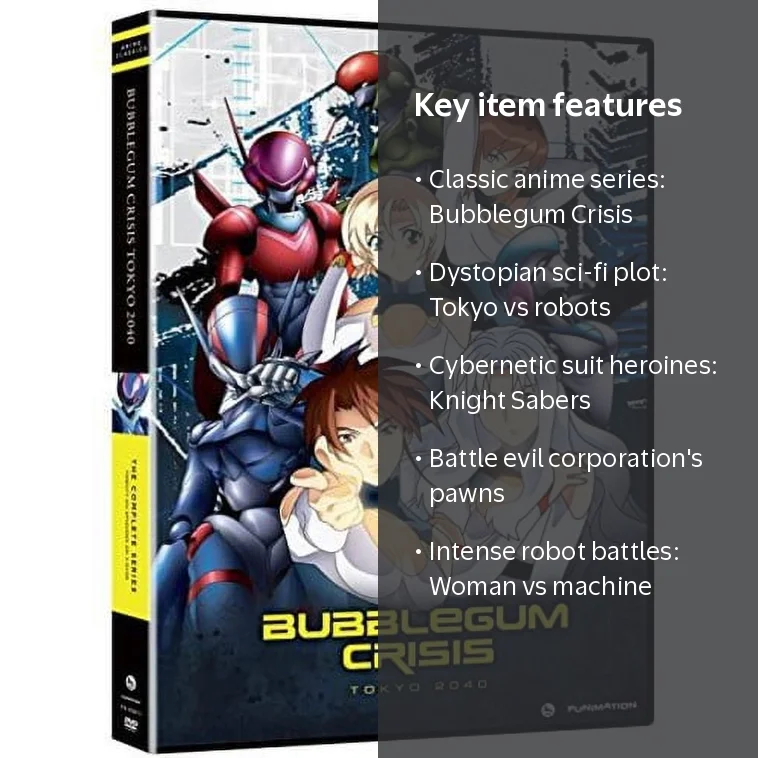 Bubblegum Crisis Tokyo 2040: Comp Series - Classic - Walmart.com