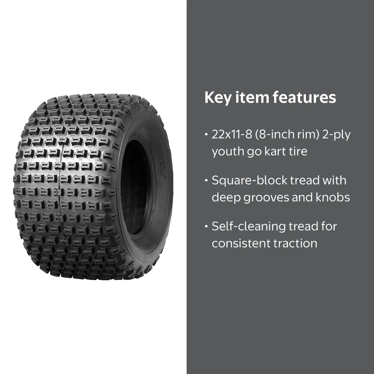 Hi-Run Knobby SU17 Rear 22x11-8 2PR ATV/UTV Tire - Walmart.com